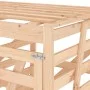 Quadruple trash can shed solid pine wood by vidaXL, Waste container supports - Ref: Foro24-3157697, Price: 461,16 €, Discount: %