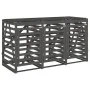 Triple shed for garbage bins, solid gray pine wood by vidaXL, Waste container supports - Ref: Foro24-3157693, Price: 426,42 €...