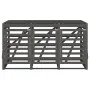 Triple shed for garbage bins, solid gray pine wood by vidaXL, Waste container supports - Ref: Foro24-3157693, Price: 426,42 €...