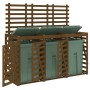 Triple shed for garbage cans honey brown pine wood by vidaXL, Waste container supports - Ref: Foro24-3157694, Price: 431,12 €...