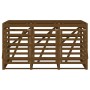 Triple shed for garbage cans honey brown pine wood by vidaXL, Waste container supports - Ref: Foro24-3157694, Price: 431,12 €...
