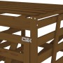 Triple shed for garbage cans honey brown pine wood by vidaXL, Waste container supports - Ref: Foro24-3157694, Price: 431,12 €...