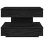 Mesa de centro giratoria 360 grados negro 50x50x34,5 cm