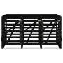 Cobertizo triple para cubos de basura madera maciza pino negro by vidaXL, Waste container supports - Ref: Foro24-3157695, Pri...