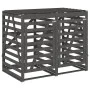 Double shed for garbage bins made of solid gray pine wood by vidaXL, Waste container supports - Ref: Foro24-3157687, Price: 3...