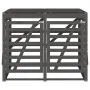 Double shed for garbage bins made of solid gray pine wood by vidaXL, Waste container supports - Ref: Foro24-3157687, Price: 3...