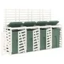 Quadruple shed for white pine wood trash bins by vidaXL, Waste container supports - Ref: Foro24-3157698, Price: 551,03 €, Dis...