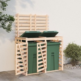 Double shed for solid pine wood trash bins by vidaXL, Waste container supports - Ref: Foro24-3157685, Price: 256,91 €, Discou...