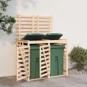Double shed for solid pine wood trash bins by vidaXL, Waste container supports - Ref: Foro24-3157685, Price: 253,50 €, Discou...