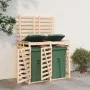 Double shed for solid pine wood trash bins by vidaXL, Waste container supports - Ref: Foro24-3157685, Price: 253,50 €, Discou...
