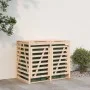 Double shed for solid pine wood trash bins by vidaXL, Waste container supports - Ref: Foro24-3157685, Price: 253,50 €, Discou...