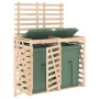 Double shed for solid pine wood trash bins by vidaXL, Waste container supports - Ref: Foro24-3157685, Price: 256,91 €, Discou...