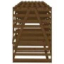 Quadruple shed for garbage bins made of brown honey pine wood. by vidaXL, Waste container supports - Ref: Foro24-3157700, Pri...
