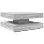 Mesa de centro giratoria 360 grados gris Sonoma 70x70x34,5 cm en Mesas de centro | Comprar online en Foro24