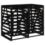 Double shed for garbage cans solid black pine wood by vidaXL, Waste container supports - Ref: Foro24-3157689, Price: 305,61 €...