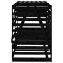 Double shed for garbage cans solid black pine wood by vidaXL, Waste container supports - Ref: Foro24-3157689, Price: 302,10 €...
