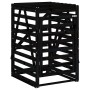 Double shed for garbage cans solid black pine wood by vidaXL, Waste container supports - Ref: Foro24-3157689, Price: 305,61 €...