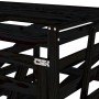 Double shed for garbage cans solid black pine wood by vidaXL, Waste container supports - Ref: Foro24-3157689, Price: 305,61 €...