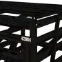 Double shed for garbage cans solid black pine wood by vidaXL, Waste container supports - Ref: Foro24-3157689, Price: 302,10 €...