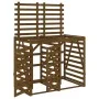 Double Garbage Bin Shed Honey Brown Pine Wood by vidaXL, Waste container supports - Ref: Foro24-3157688, Price: 301,96 €, Dis...