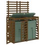 Double Garbage Bin Shed Honey Brown Pine Wood by vidaXL, Waste container supports - Ref: Foro24-3157688, Price: 305,85 €, Dis...