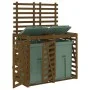 Double Garbage Bin Shed Honey Brown Pine Wood by vidaXL, Waste container supports - Ref: Foro24-3157688, Price: 301,96 €, Dis...