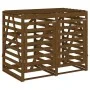 Double Garbage Bin Shed Honey Brown Pine Wood by vidaXL, Waste container supports - Ref: Foro24-3157688, Price: 301,96 €, Dis...