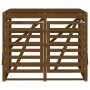Double Garbage Bin Shed Honey Brown Pine Wood by vidaXL, Waste container supports - Ref: Foro24-3157688, Price: 305,85 €, Dis...