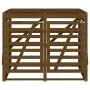 Double Garbage Bin Shed Honey Brown Pine Wood by vidaXL, Waste container supports - Ref: Foro24-3157688, Price: 301,96 €, Dis...