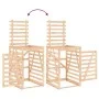 Triple shed for solid pine wood garbage bins by vidaXL, Waste container supports - Ref: Foro24-3157691, Price: 357,56 €, Disc...