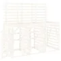 Triple shed for garbage cans solid white pine wood by vidaXL, Waste container supports - Ref: Foro24-3157692, Price: 427,48 €...