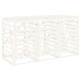 Triple shed for garbage cans solid white pine wood by vidaXL, Waste container supports - Ref: Foro24-3157692, Price: 432,25 €...