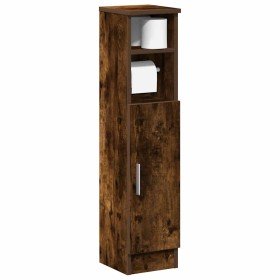 Mueble de baño con portarrollos roble ahumado 20,5x22x90 cm en Muebles de baño | Comprar online en Foro24