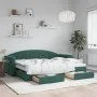 Sofá cama nido con cajones terciopelo verde oscuro 80x200 cm de vidaXL, Camas y somieres - Ref: Foro24-3197344, Precio: 282,2...
