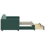 Sofá cama nido con cajones terciopelo verde oscuro 80x200 cm de vidaXL, Camas y somieres - Ref: Foro24-3197344, Precio: 282,2...