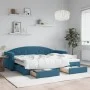 Sofá cama nido con cajones terciopelo azul 80x200 cm de vidaXL, Camas y somieres - Ref: Foro24-3197341, Precio: 279,16 €, Des...