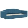 Sofá cama nido con cajones terciopelo azul 80x200 cm de vidaXL, Camas y somieres - Ref: Foro24-3197341, Precio: 279,16 €, Des...