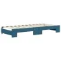 Trundle sofa bed with drawers blue velvet 90x200 cm by vidaXL, Beds and slatted bases - Ref: Foro24-3197348, Price: 291,11 €,...