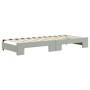 Trundle sofa bed with drawers light gray velvet 80x200 cm by vidaXL, Beds and slatted bases - Ref: Foro24-3197342, Price: 288...