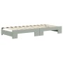 Sofá cama nido con cajones terciopelo gris claro 90x200 cm de vidaXL, Camas y somieres - Ref: Foro24-3197349, Precio: 279,22 ...