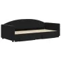Sofá cama nido con cajones terciopelo negro 90x200 cm de vidaXL, Camas y somieres - Ref: Foro24-3197353, Precio: 293,43 €, De...