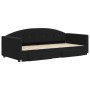 Sofá cama nido con cajones terciopelo negro 90x200 cm de vidaXL, Camas y somieres - Ref: Foro24-3197353, Precio: 281,02 €, De...