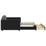 Sofá cama nido con cajones terciopelo negro 90x200 cm de vidaXL, Camas y somieres - Ref: Foro24-3197353, Precio: 293,43 €, De...