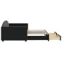 Sofá cama nido con cajones terciopelo negro 90x200 cm de vidaXL, Camas y somieres - Ref: Foro24-3197353, Precio: 281,02 €, De...