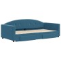Sofá cama nido con cajones terciopelo azul 100x200 cm de vidaXL, Camas y somieres - Ref: Foro24-3197355, Precio: 293,85 €, De...