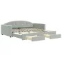 Trundle sofa bed with drawers light gray velvet 100x200 cm by vidaXL, Beds and slatted bases - Ref: Foro24-3197356, Price: 30...