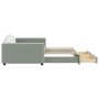 Trundle sofa bed with drawers light gray velvet 100x200 cm by vidaXL, Beds and slatted bases - Ref: Foro24-3197356, Price: 30...