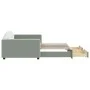 Trundle sofa bed with drawers light gray velvet 100x200 cm by vidaXL, Beds and slatted bases - Ref: Foro24-3197356, Price: 30...