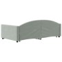 Sofá cama nido con cajones terciopelo gris claro 100x200 cm de vidaXL, Camas y somieres - Ref: Foro24-3197356, Precio: 304,59...