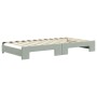 Sofá cama nido con cajones terciopelo gris claro 100x200 cm de vidaXL, Camas y somieres - Ref: Foro24-3197356, Precio: 304,59...